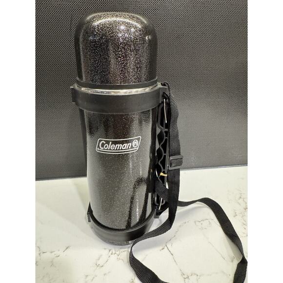 Coleman Vacuum Bottle Stainless Steel (black) 25oz Thermos With Strap NEW - Picture 2 of 8